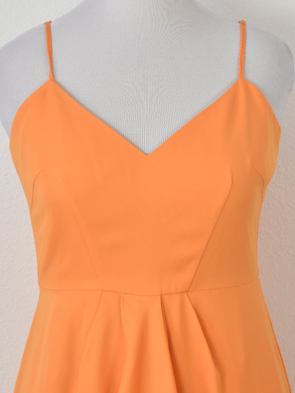 Gianni Bini Monique Ruffle Midi Dress Papaya Orange - 12 - Picture 2 of 9